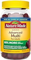 Nature Made Advanced Multivitamin Gummies for Adults with Magnesium Citrate, Calcium & All 8 B Vitamins, Daily...